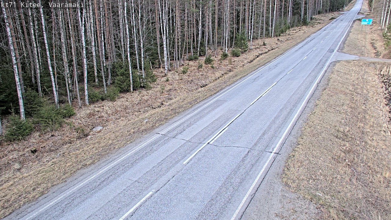 Weather Camera Image Väg 71 Väärämäki, Kitee, Pohjois-Karjala