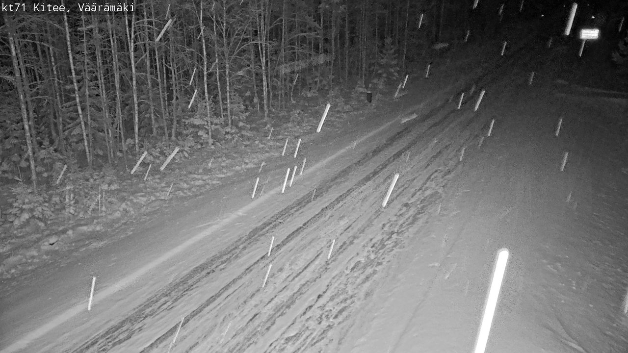 Kelikamerat Kuva Tie 71 Kitee, Väärämäki, Kitee, Pohjois-Karjala