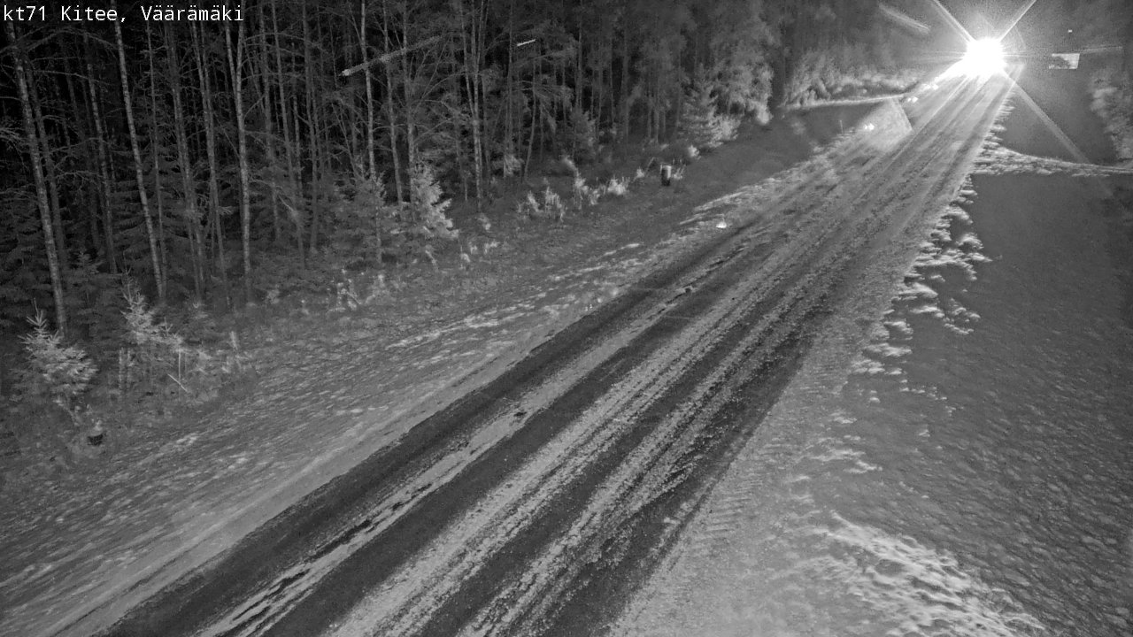 Weather Camera Image Väg 71 Väärämäki, Kitee, Pohjois-Karjala