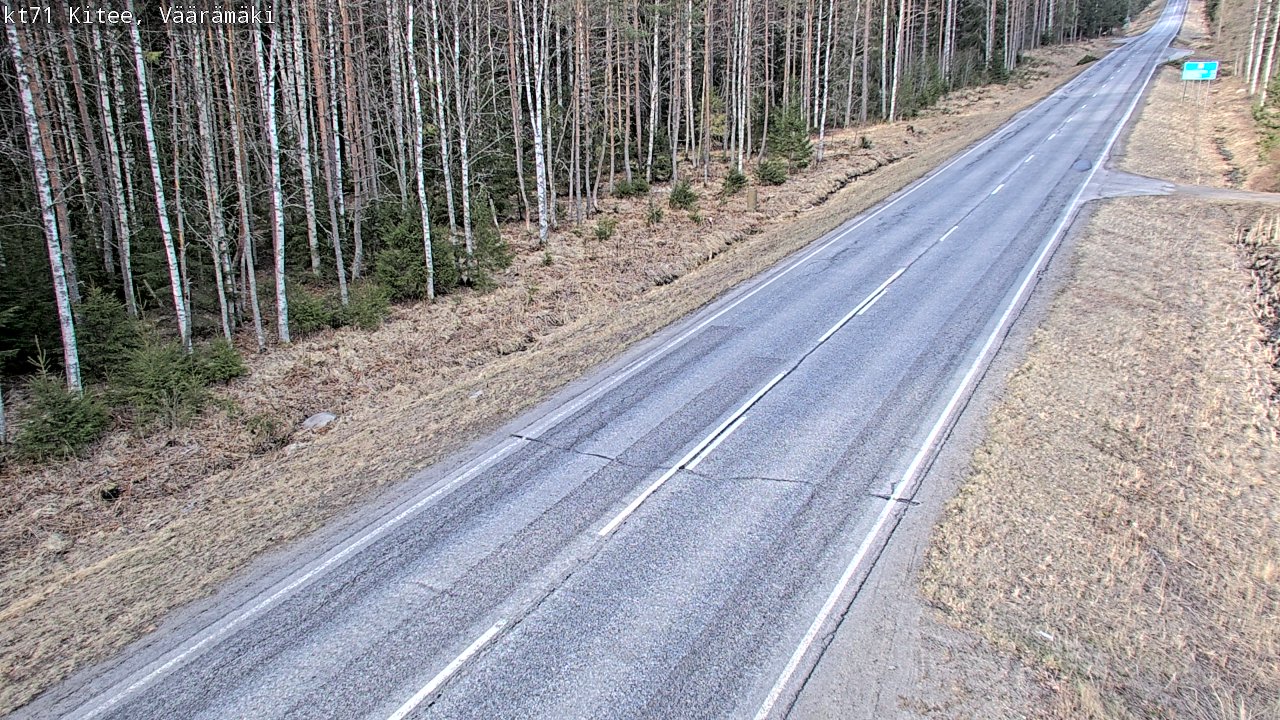 Kelikamerat Kuva Tie 71 Kitee, Väärämäki, Kitee, Pohjois-Karjala