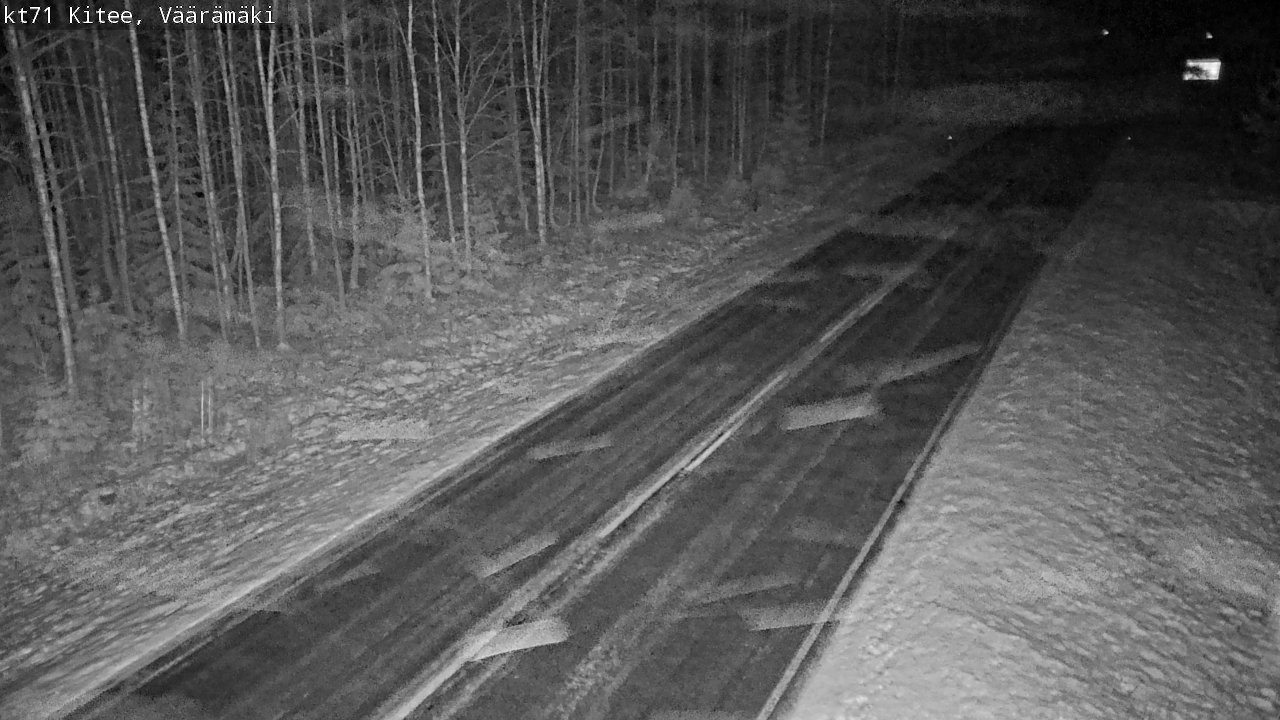 Weather Camera Image Väg 71 Väärämäki, Kitee, Pohjois-Karjala