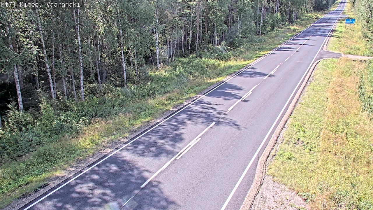 Kelikamerat Kuva Tie 71 Kitee, Väärämäki, Kitee, Pohjois-Karjala