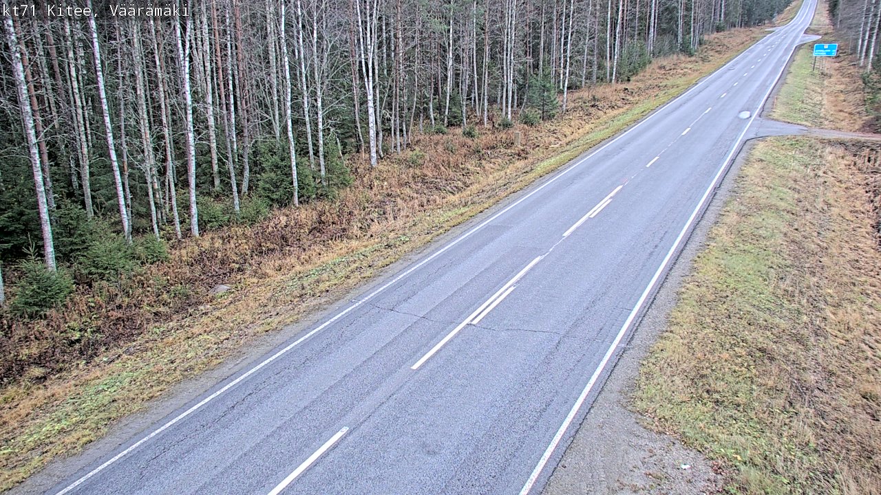 Kelikamerat Kuva Tie 71 Kitee, Väärämäki, Kitee, Pohjois-Karjala