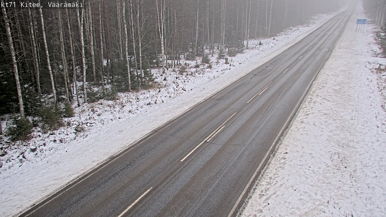 Weather Camera Image Väg 71 Väärämäki, Kitee, Pohjois-Karjala