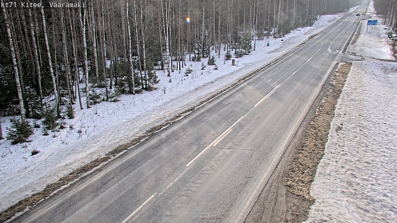 Weather Camera Image Road 71 Väärämäki, Kitee, Pohjois-Karjala