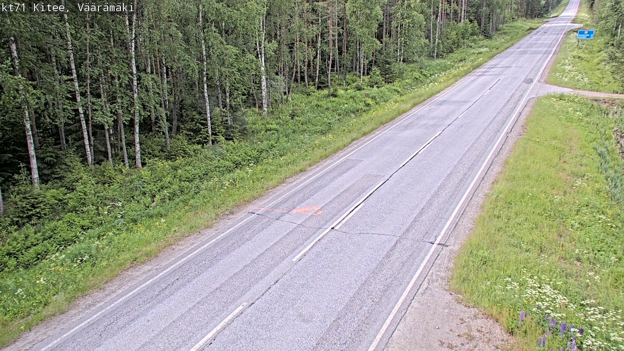 Kelikamerat Kuva Tie 71 Kitee, Väärämäki, Kitee, Pohjois-Karjala