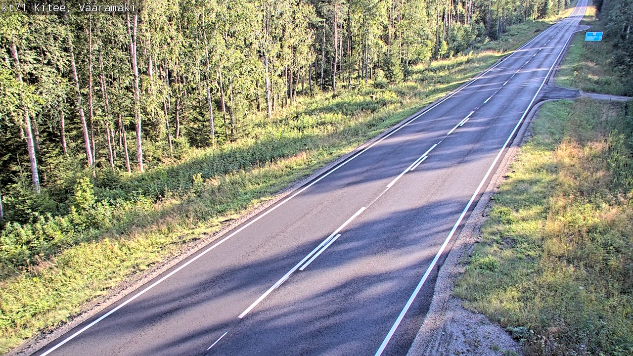 Kelikamerat Kuva Tie 71 Kitee, Väärämäki, Kitee, Pohjois-Karjala