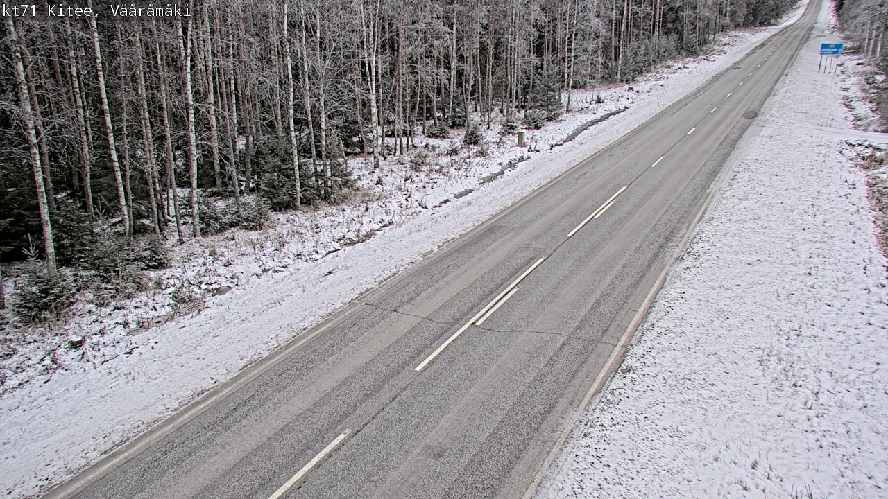 Kelikamerat Kuva Tie 71 Kitee, Väärämäki, Kitee, Pohjois-Karjala