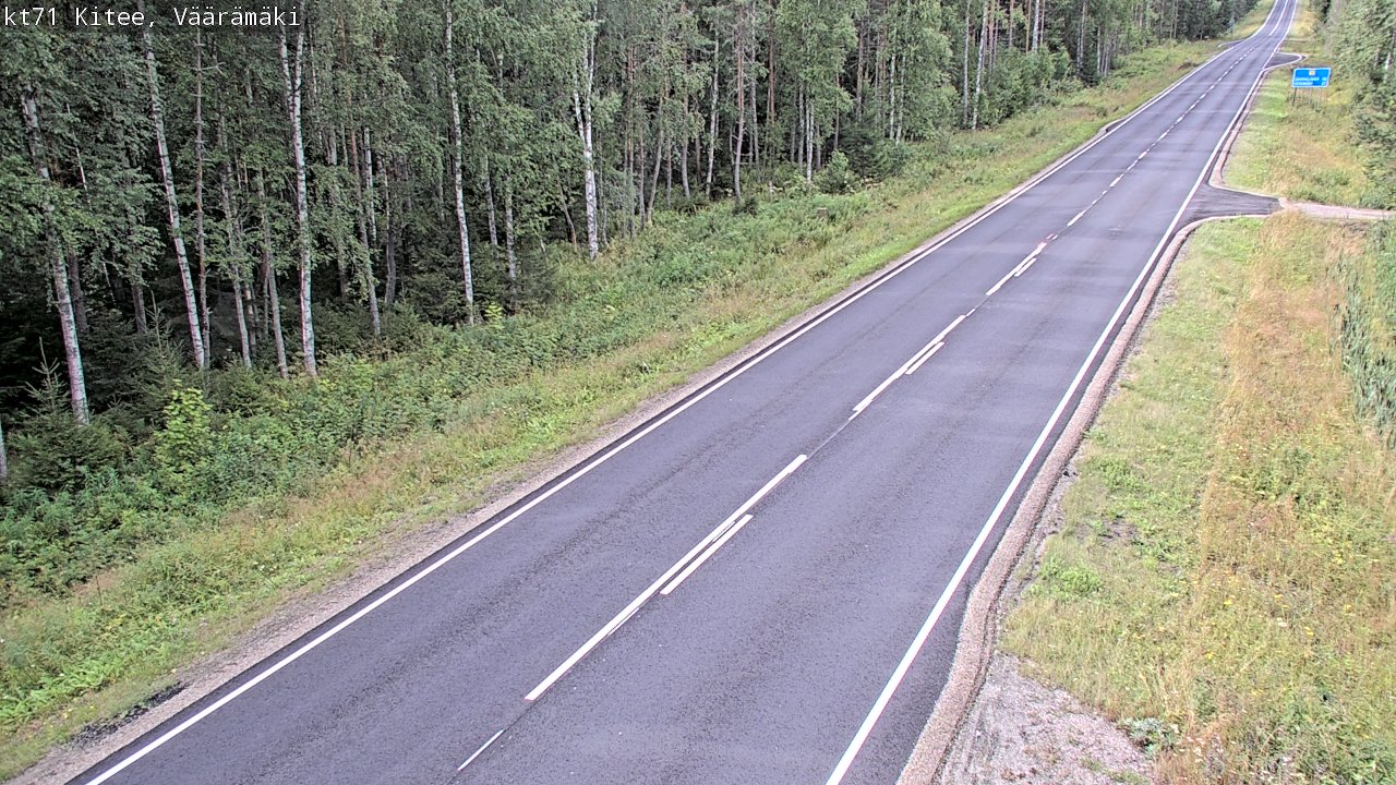 Weather Camera Image Road 71 Väärämäki, Kitee, Pohjois-Karjala