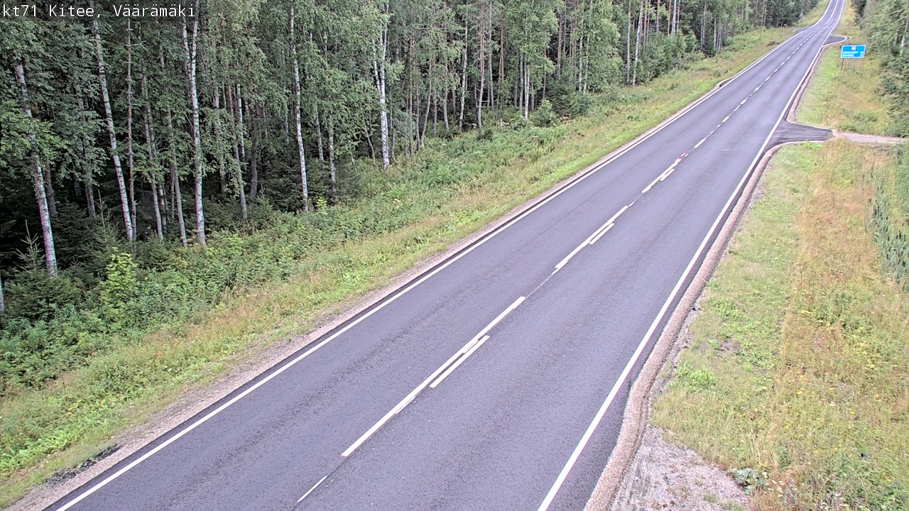 Weather Camera Image Road 71 Väärämäki, Kitee, Pohjois-Karjala