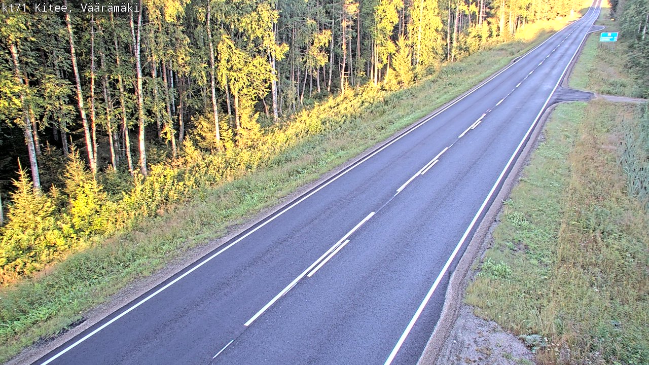 Kelikamerat Kuva Tie 71 Kitee, Väärämäki, Kitee, Pohjois-Karjala