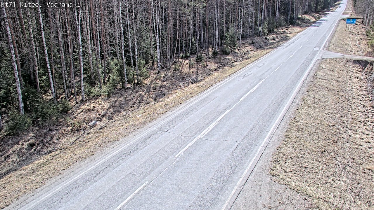 Kelikamerat Kuva Tie 71 Kitee, Väärämäki, Kitee, Pohjois-Karjala