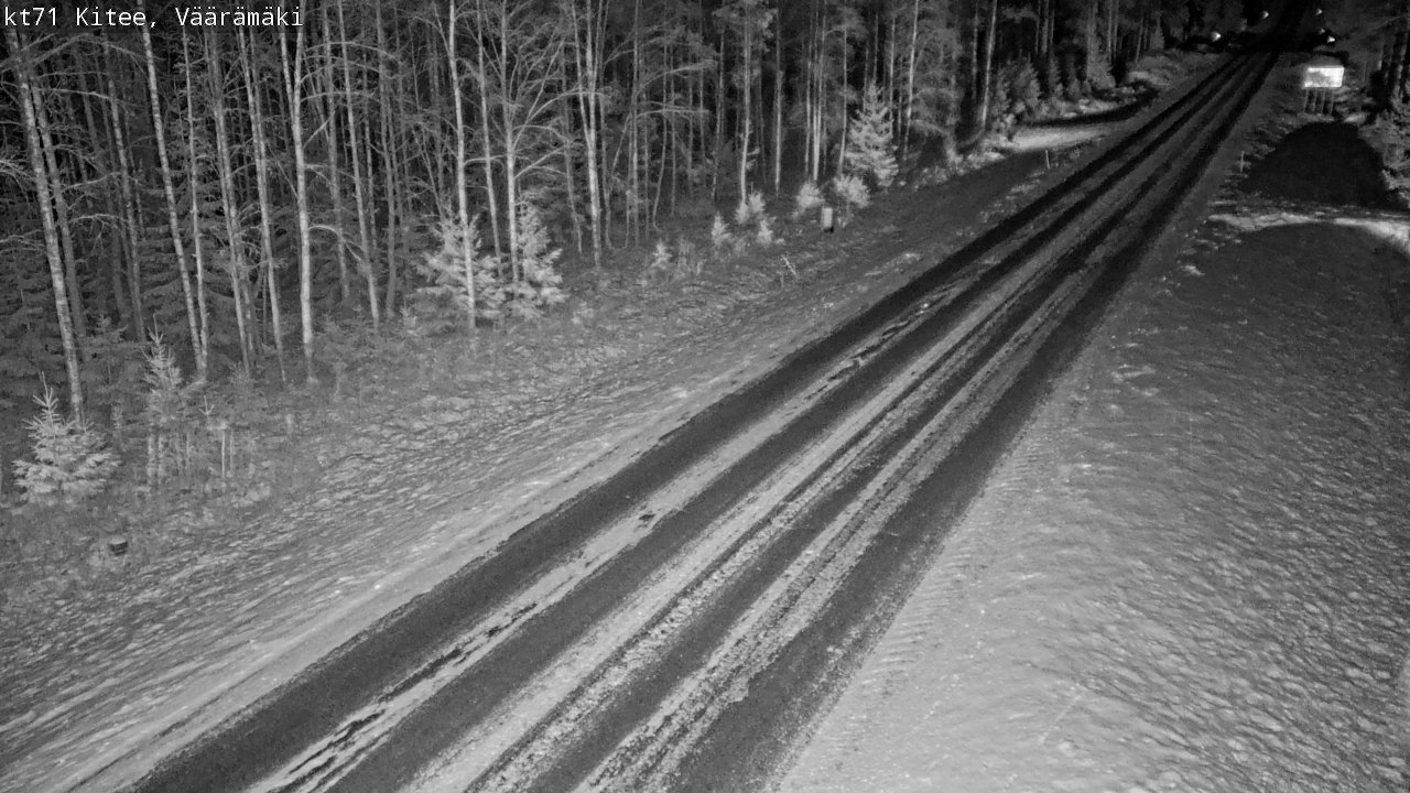 Weather Camera Image Väg 71 Väärämäki, Kitee, Pohjois-Karjala