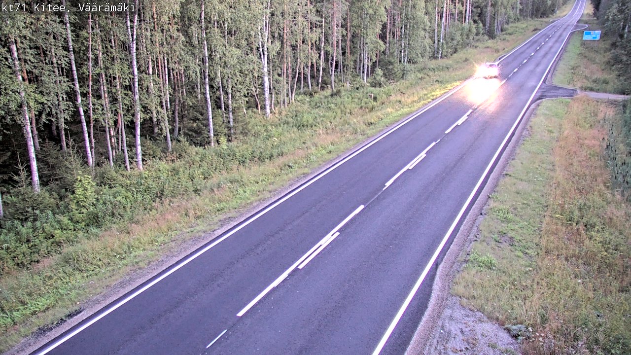 Kelikamerat Kuva Tie 71 Kitee, Väärämäki, Kitee, Pohjois-Karjala