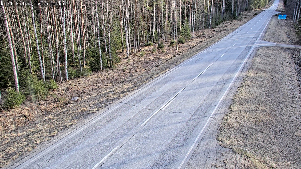 Kelikamerat Kuva Tie 71 Kitee, Väärämäki, Kitee, Pohjois-Karjala