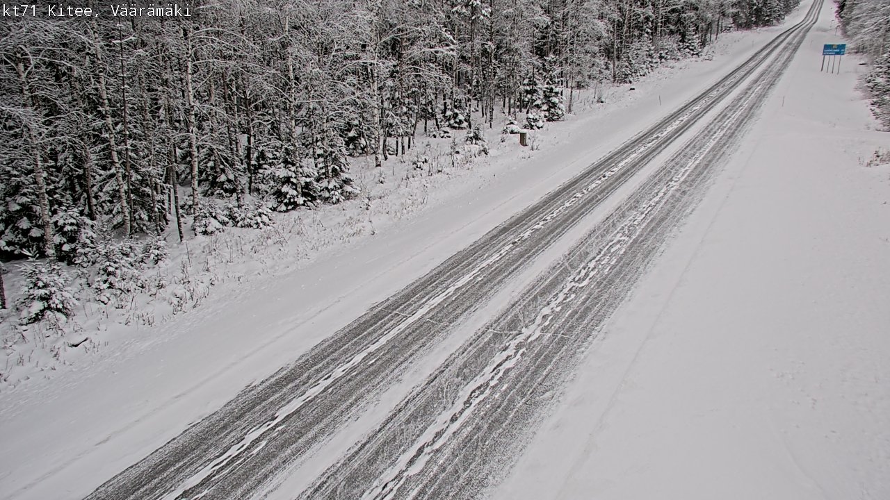 Kelikamerat Kuva Tie 71 Kitee, Väärämäki, Kitee, Pohjois-Karjala