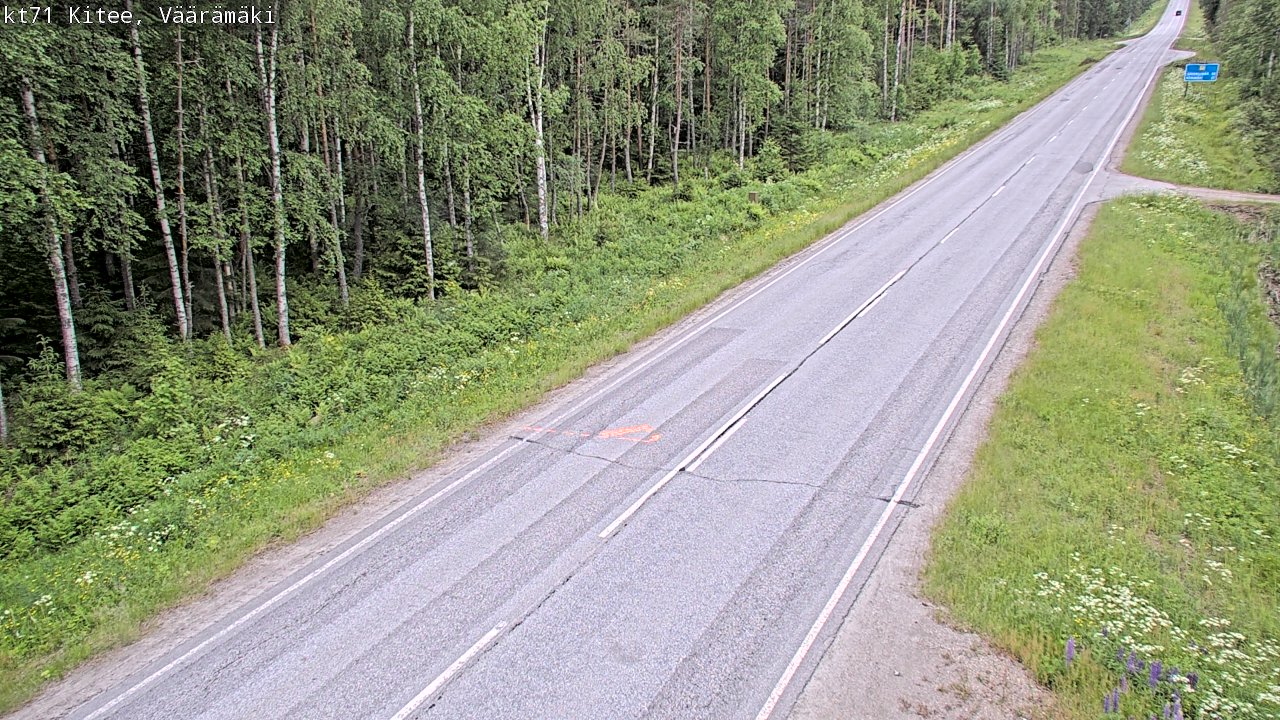 Kelikamerat Kuva Tie 71 Kitee, Väärämäki, Kitee, Pohjois-Karjala
