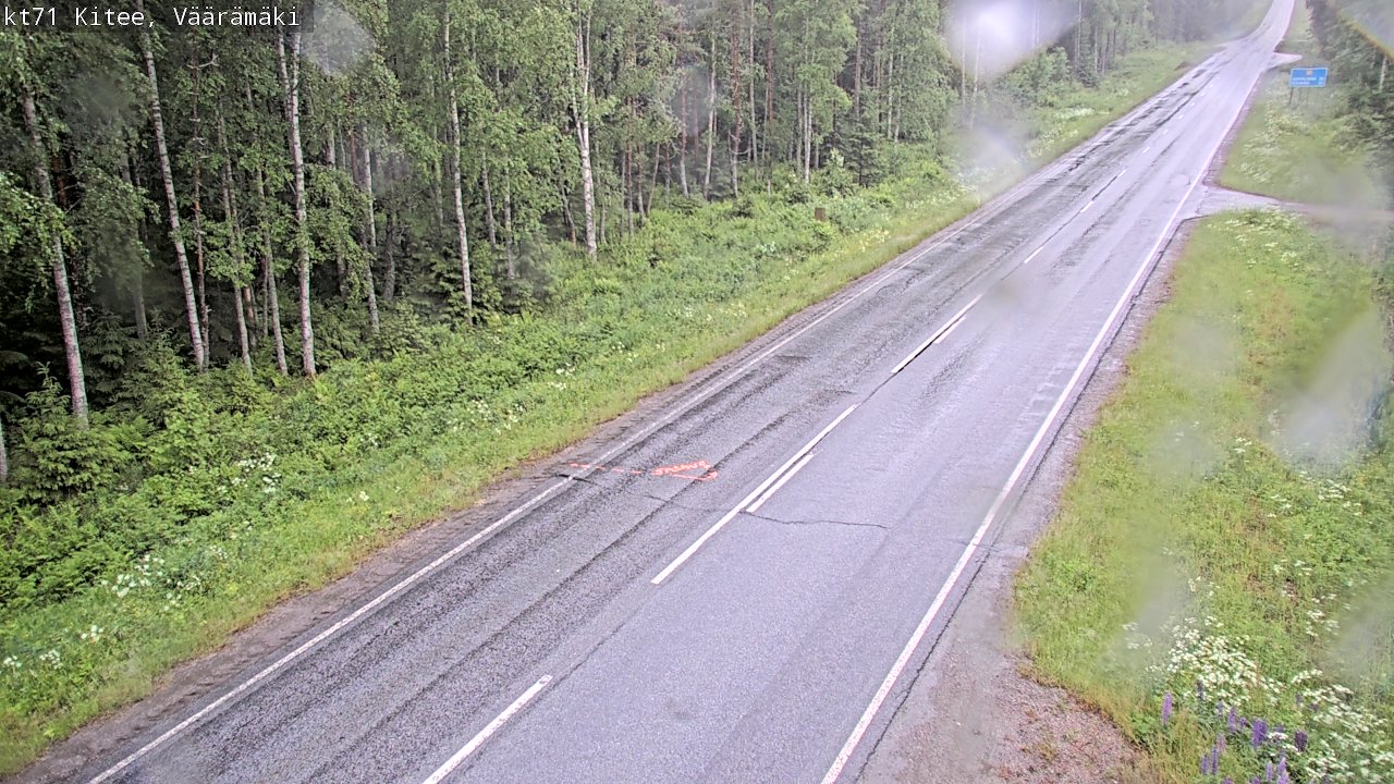 Kelikamerat Kuva Tie 71 Kitee, Väärämäki, Kitee, Pohjois-Karjala