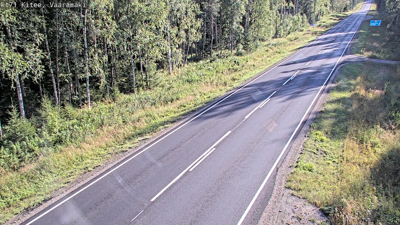 Kelikamerat Kuva Tie 71 Kitee, Väärämäki, Kitee, Pohjois-Karjala