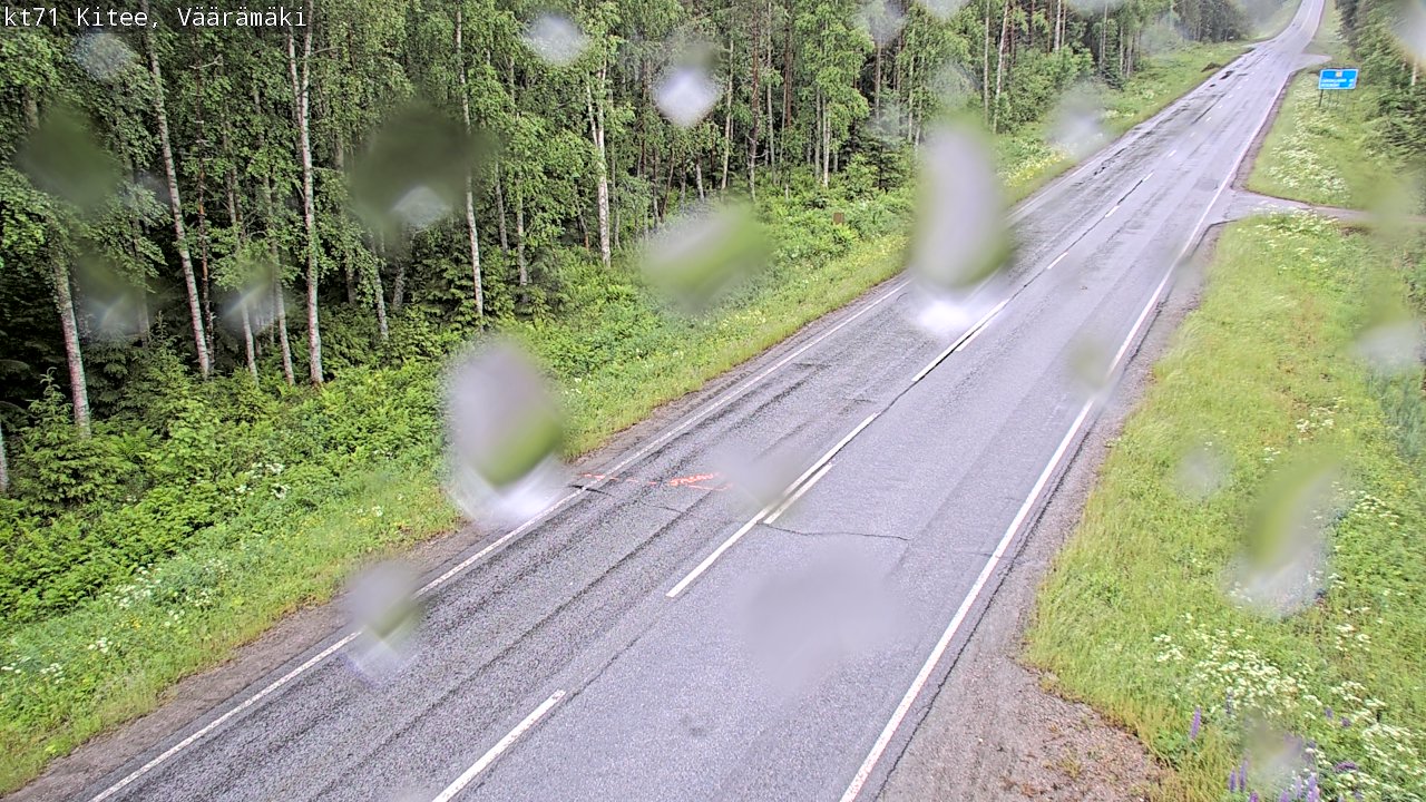 Weather Camera Image Väg 71 Väärämäki, Kitee, Pohjois-Karjala