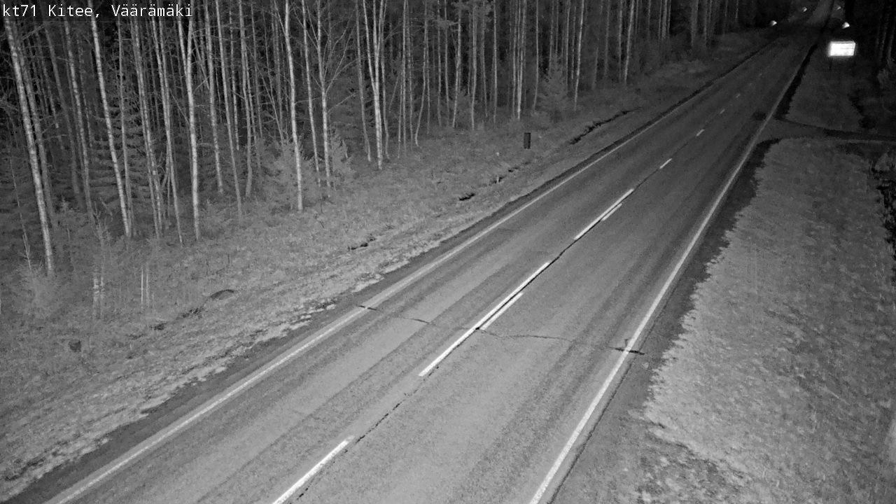 Weather Camera Image Väg 71 Väärämäki, Kitee, Pohjois-Karjala