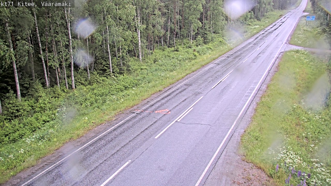 Kelikamerat Kuva Tie 71 Kitee, Väärämäki, Kitee, Pohjois-Karjala
