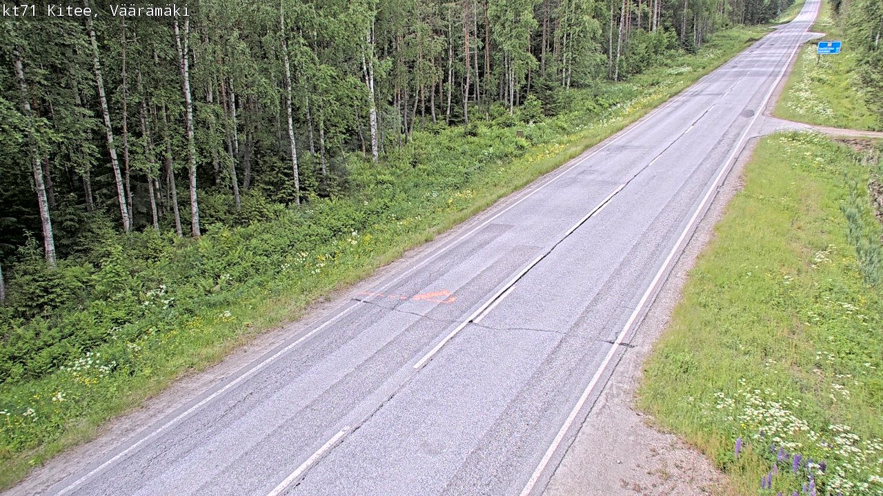 Kelikamerat Kuva Tie 71 Kitee, Väärämäki, Kitee, Pohjois-Karjala
