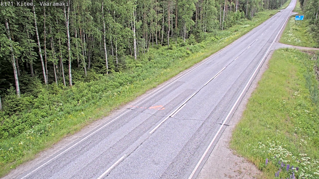 Kelikamerat Kuva Tie 71 Kitee, Väärämäki, Kitee, Pohjois-Karjala
