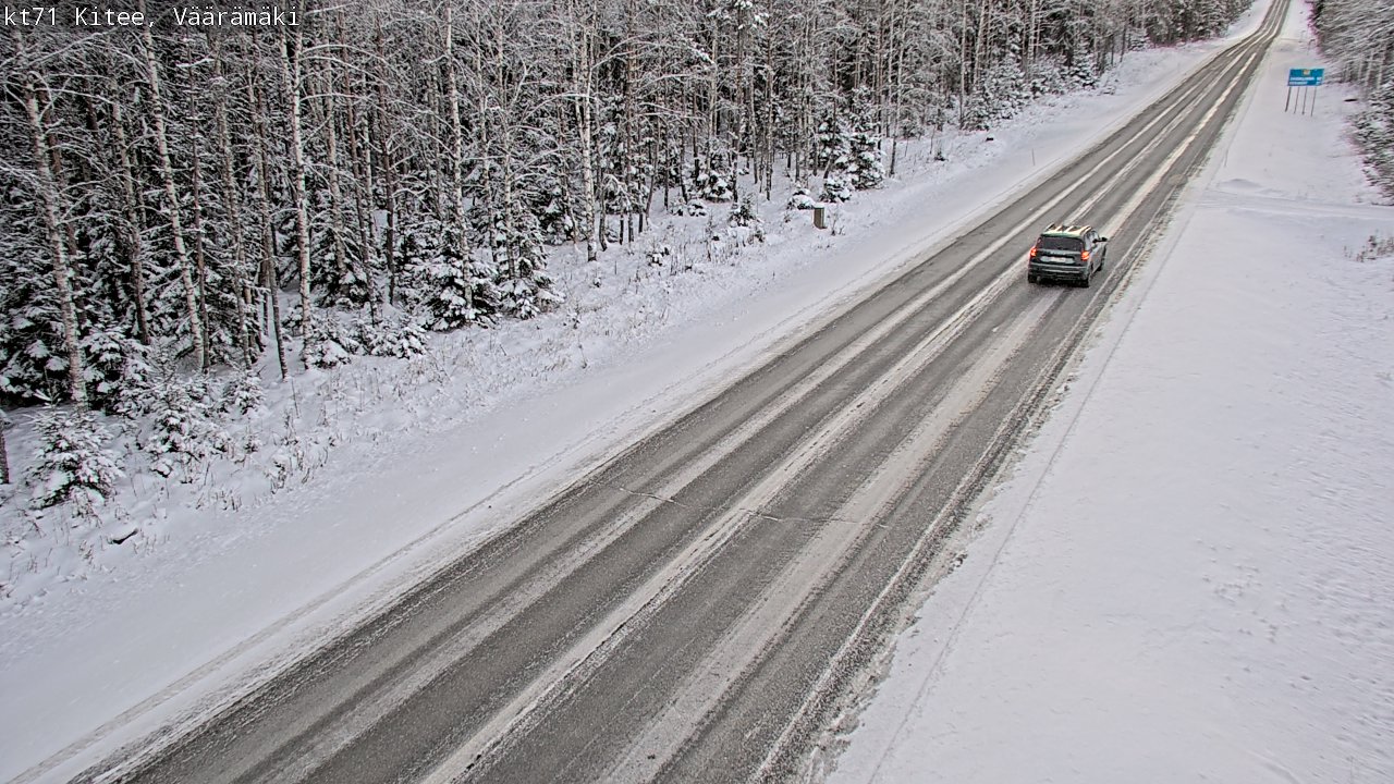 Kelikamerat Kuva Tie 71 Kitee, Väärämäki, Kitee, Pohjois-Karjala