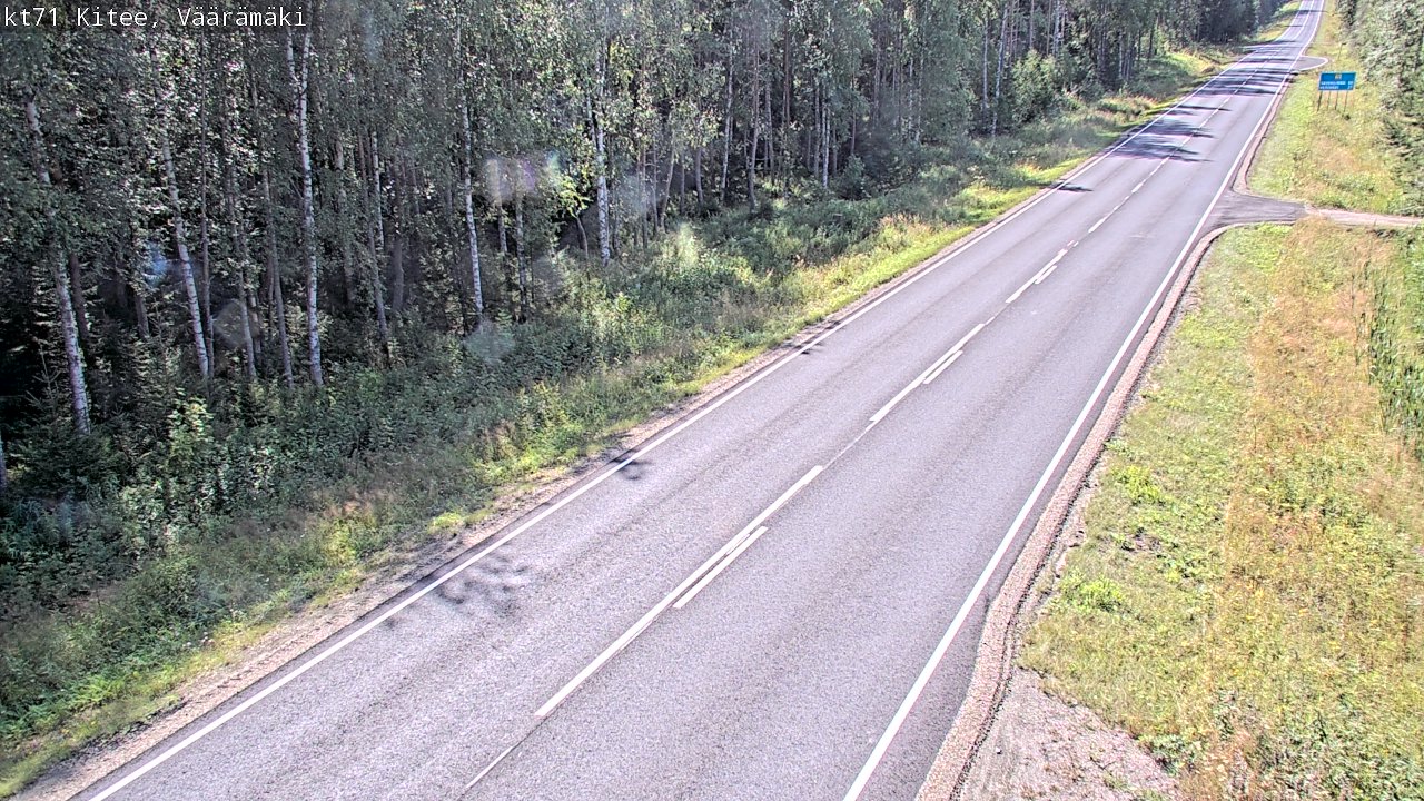 Kelikamerat Kuva Tie 71 Kitee, Väärämäki, Kitee, Pohjois-Karjala
