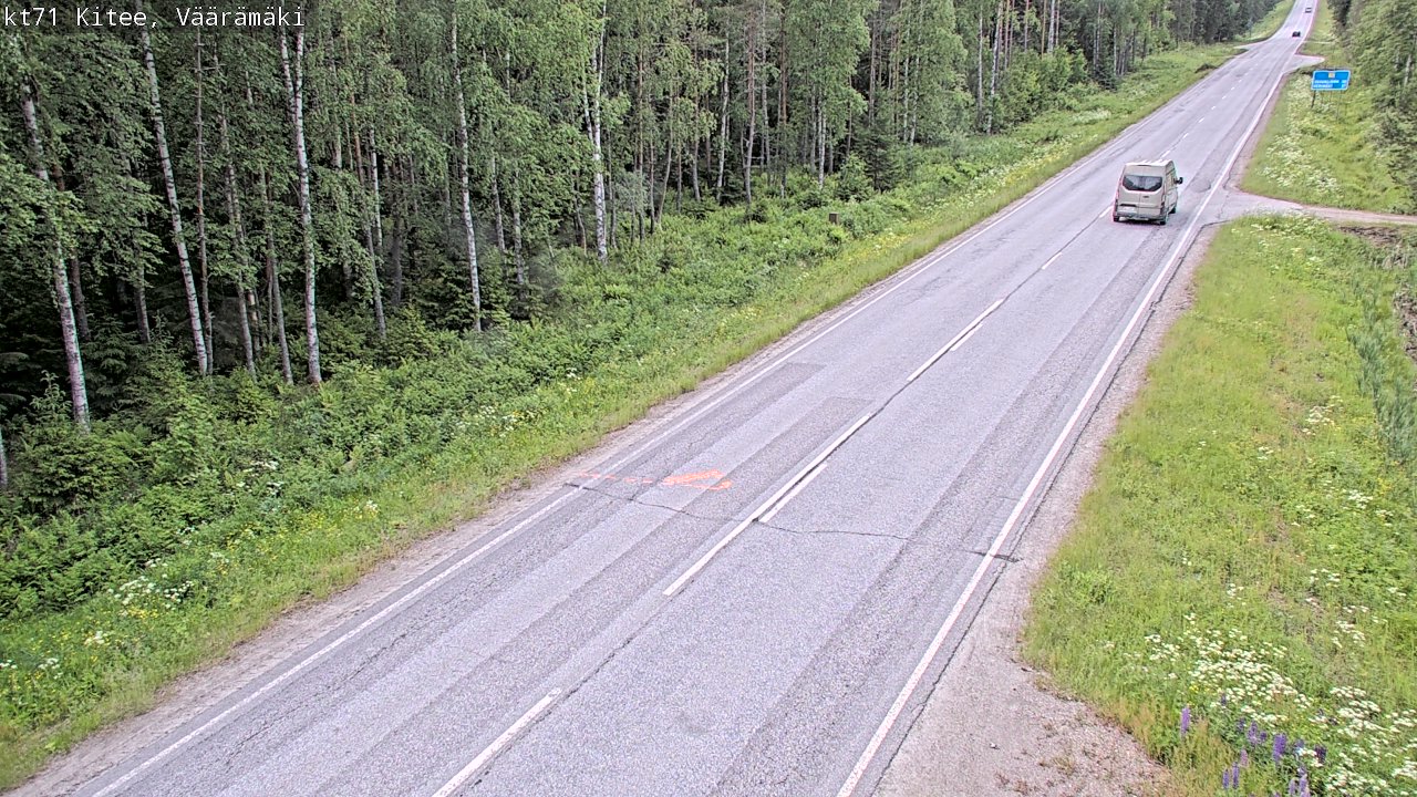 Kelikamerat Kuva Tie 71 Kitee, Väärämäki, Kitee, Pohjois-Karjala