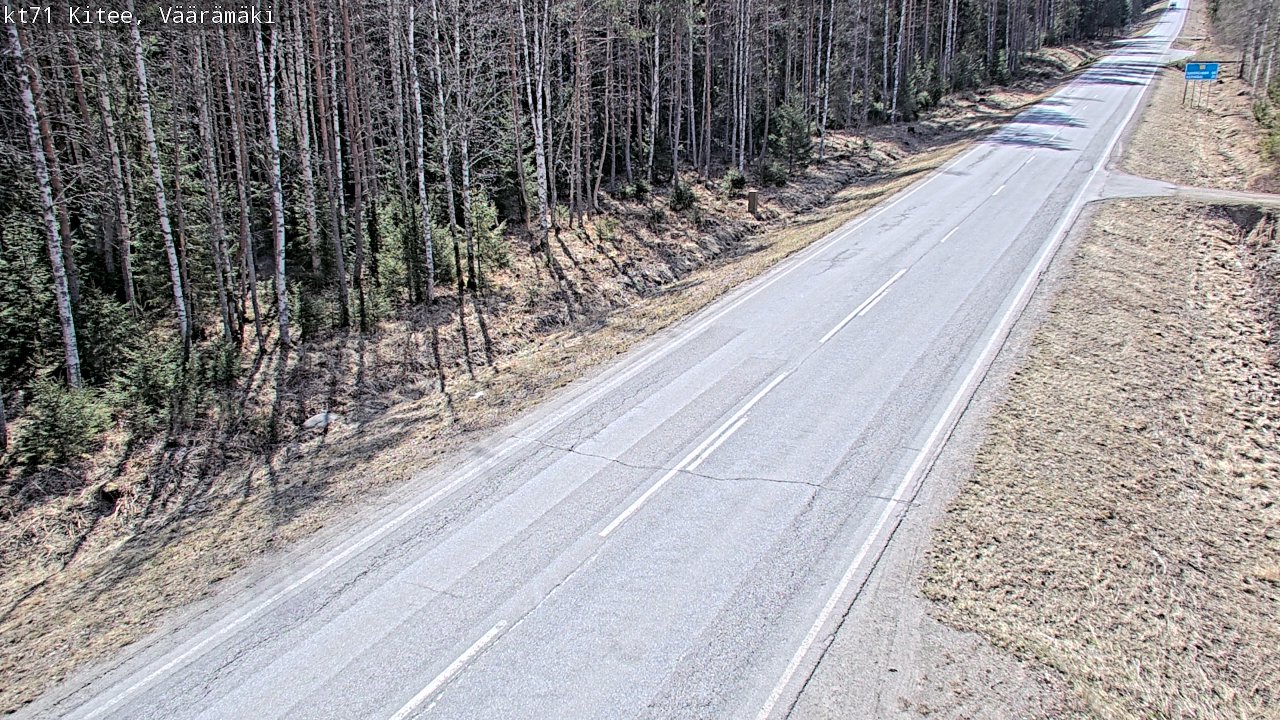 Kelikamerat Kuva Tie 71 Kitee, Väärämäki, Kitee, Pohjois-Karjala