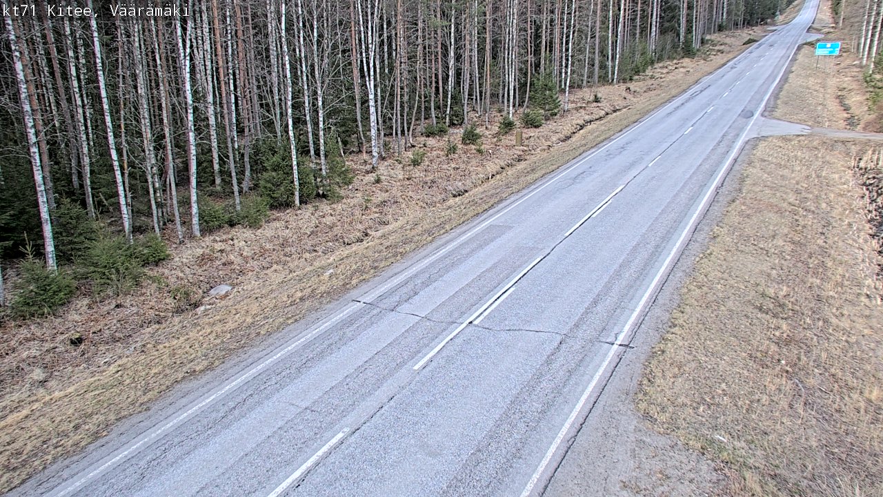 Weather Camera Image Väg 71 Väärämäki, Kitee, Pohjois-Karjala