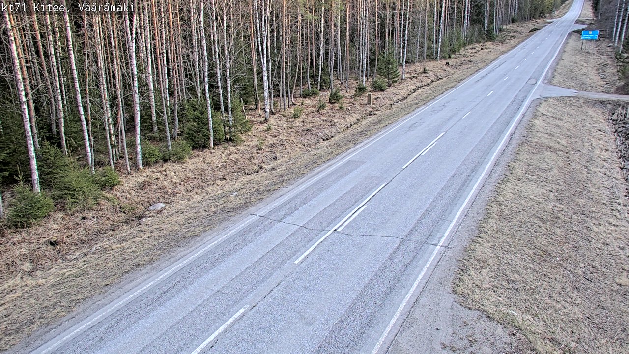 Kelikamerat Kuva Tie 71 Kitee, Väärämäki, Kitee, Pohjois-Karjala