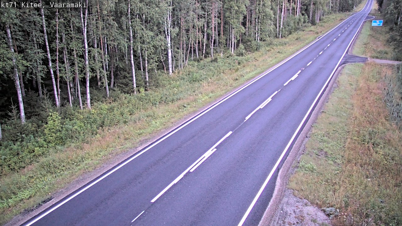 Kelikamerat Kuva Tie 71 Kitee, Väärämäki, Kitee, Pohjois-Karjala