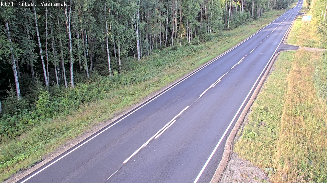 Weather Camera Image Road 71 Väärämäki, Kitee, Pohjois-Karjala