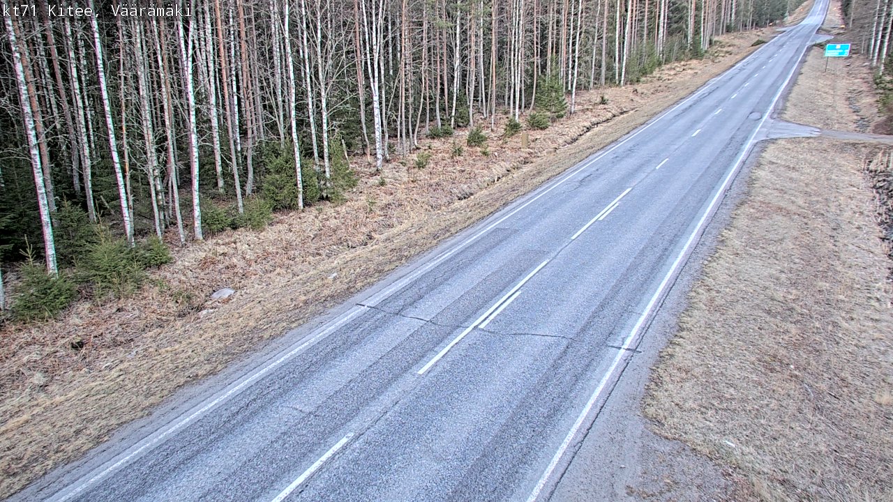 Kelikamerat Kuva Tie 71 Kitee, Väärämäki, Kitee, Pohjois-Karjala