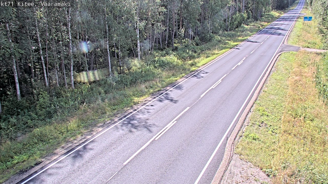 Kelikamerat Kuva Tie 71 Kitee, Väärämäki, Kitee, Pohjois-Karjala