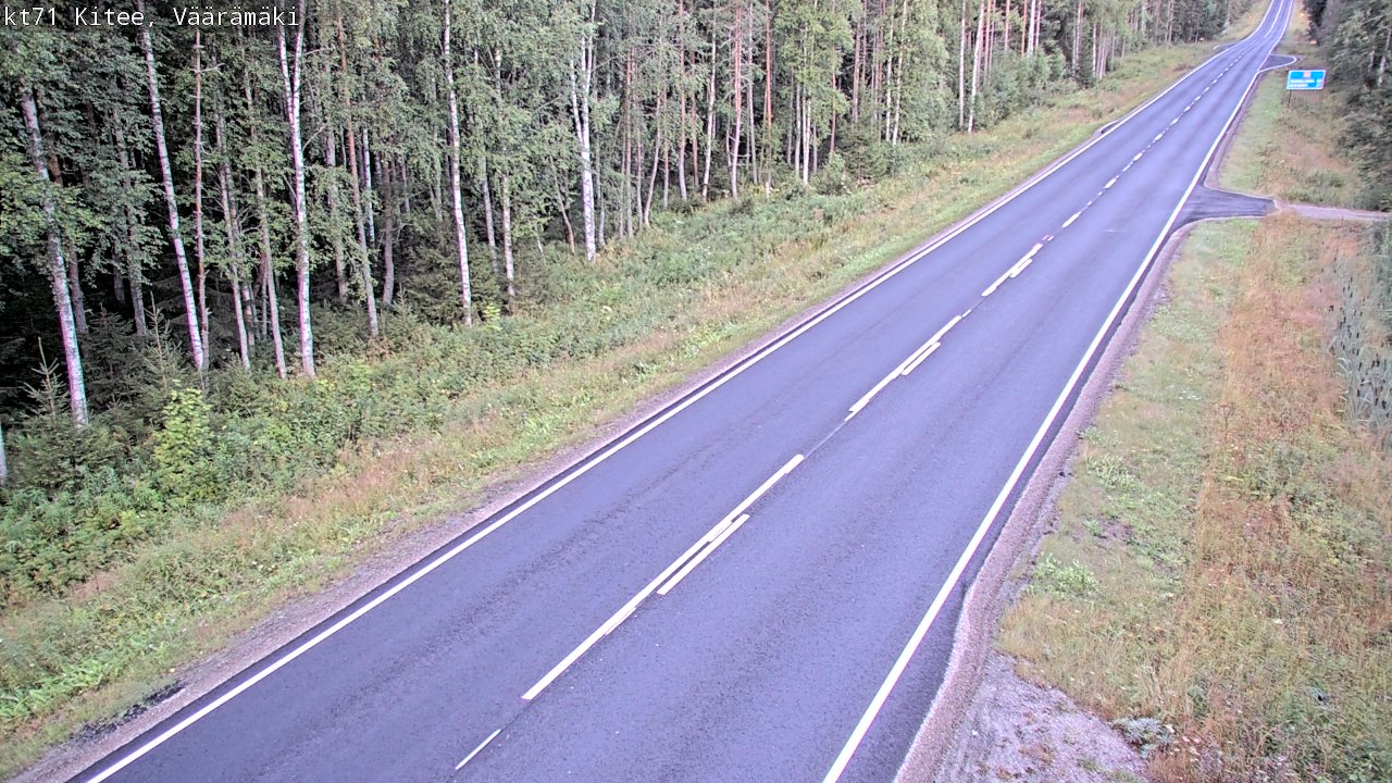 Kelikamerat Kuva Tie 71 Kitee, Väärämäki, Kitee, Pohjois-Karjala