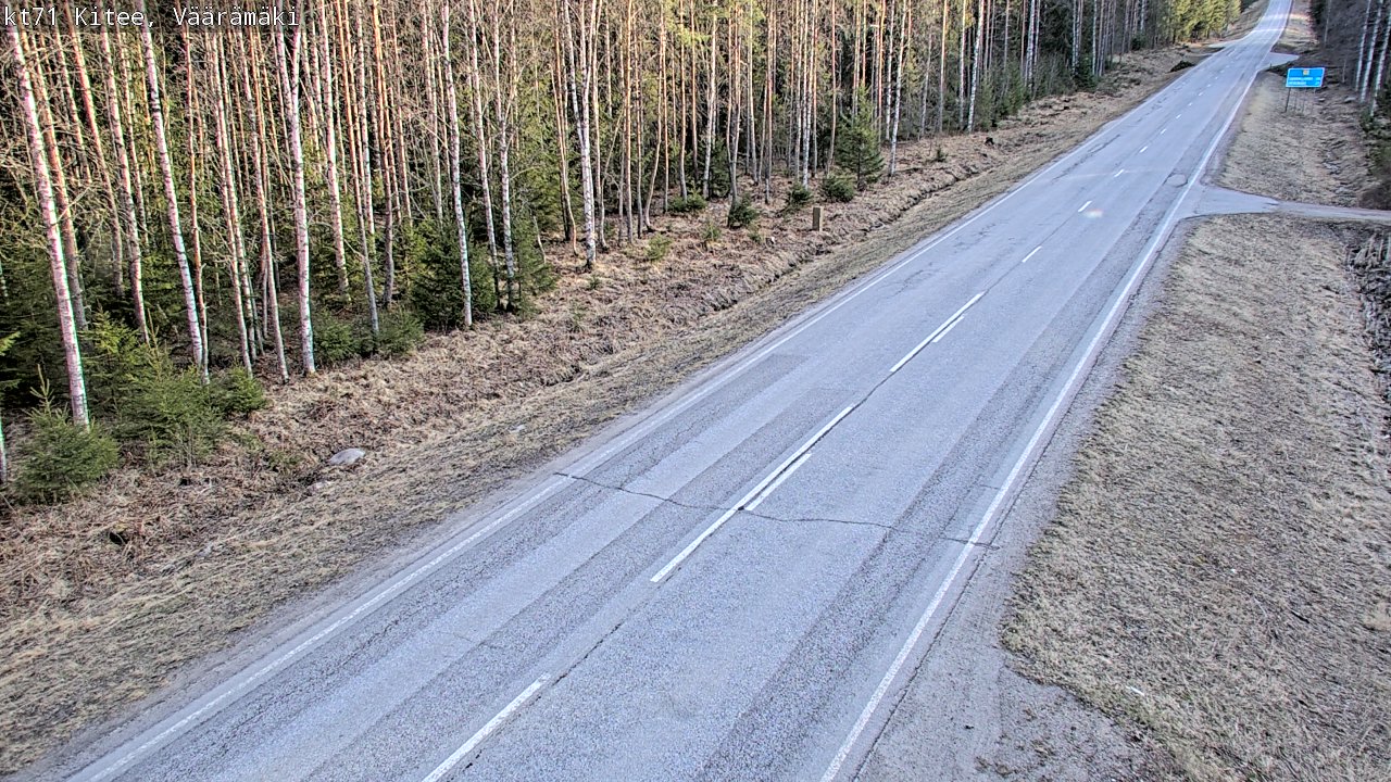 Kelikamerat Kuva Tie 71 Kitee, Väärämäki, Kitee, Pohjois-Karjala