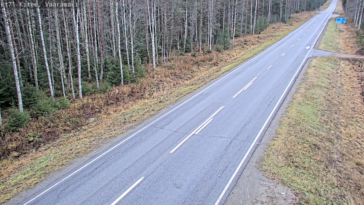 Kelikamerat Kuva Tie 71 Kitee, Väärämäki, Kitee, Pohjois-Karjala