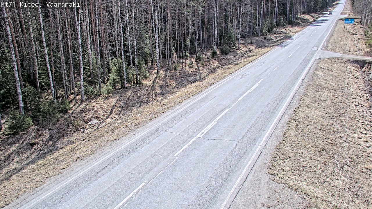 Kelikamerat Kuva Tie 71 Kitee, Väärämäki, Kitee, Pohjois-Karjala