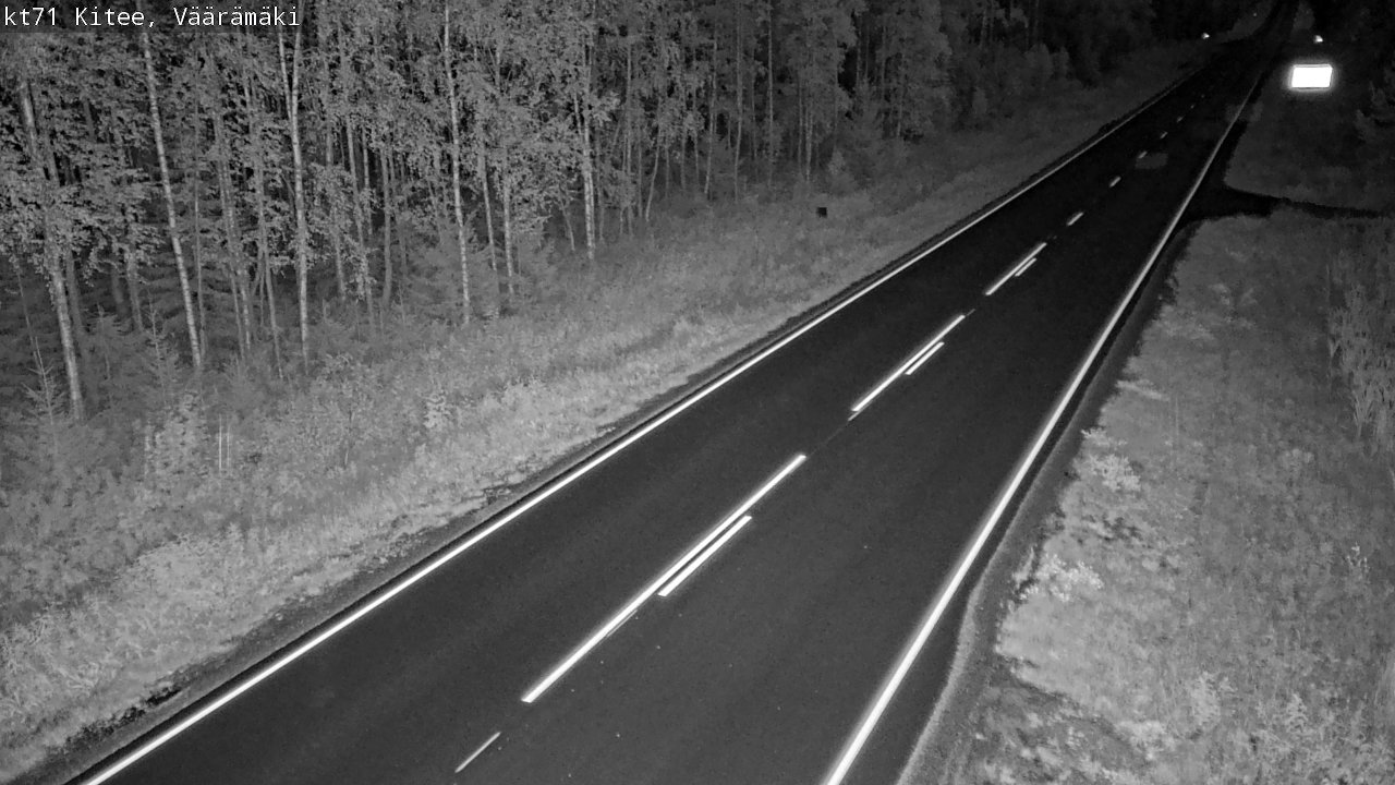 Kelikamerat Kuva Tie 71 Kitee, Väärämäki, Kitee, Pohjois-Karjala