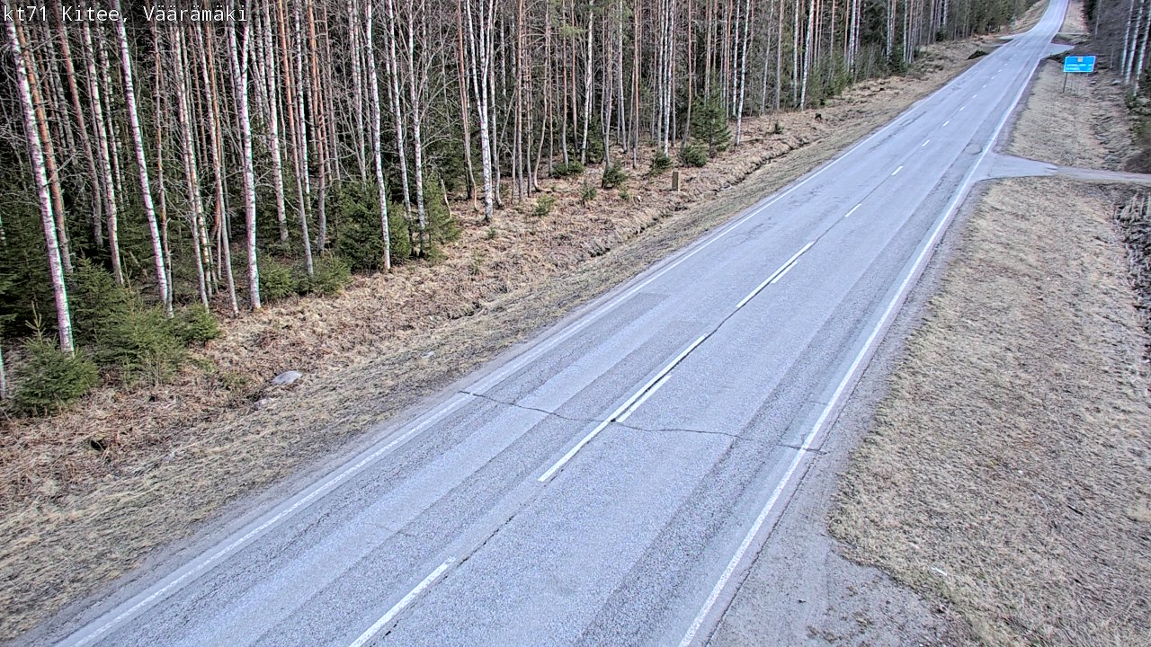 Kelikamerat Kuva Tie 71 Kitee, Väärämäki, Kitee, Pohjois-Karjala