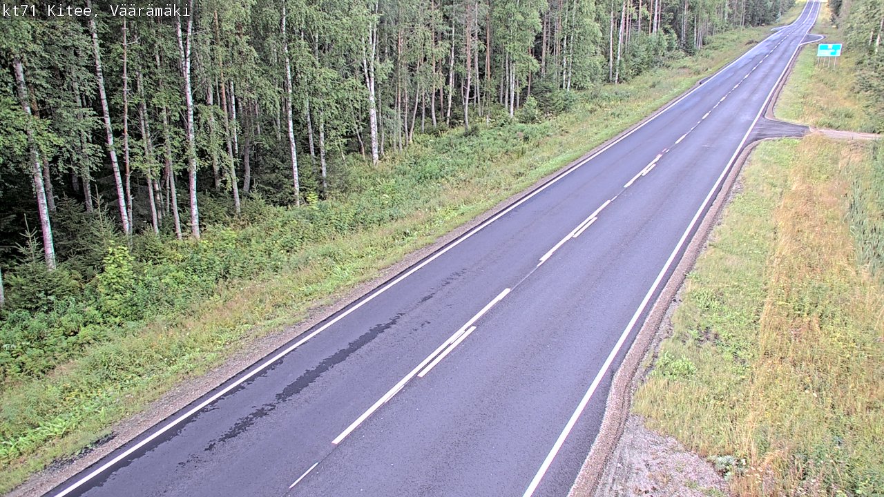 Kelikamerat Kuva Tie 71 Kitee, Väärämäki, Kitee, Pohjois-Karjala