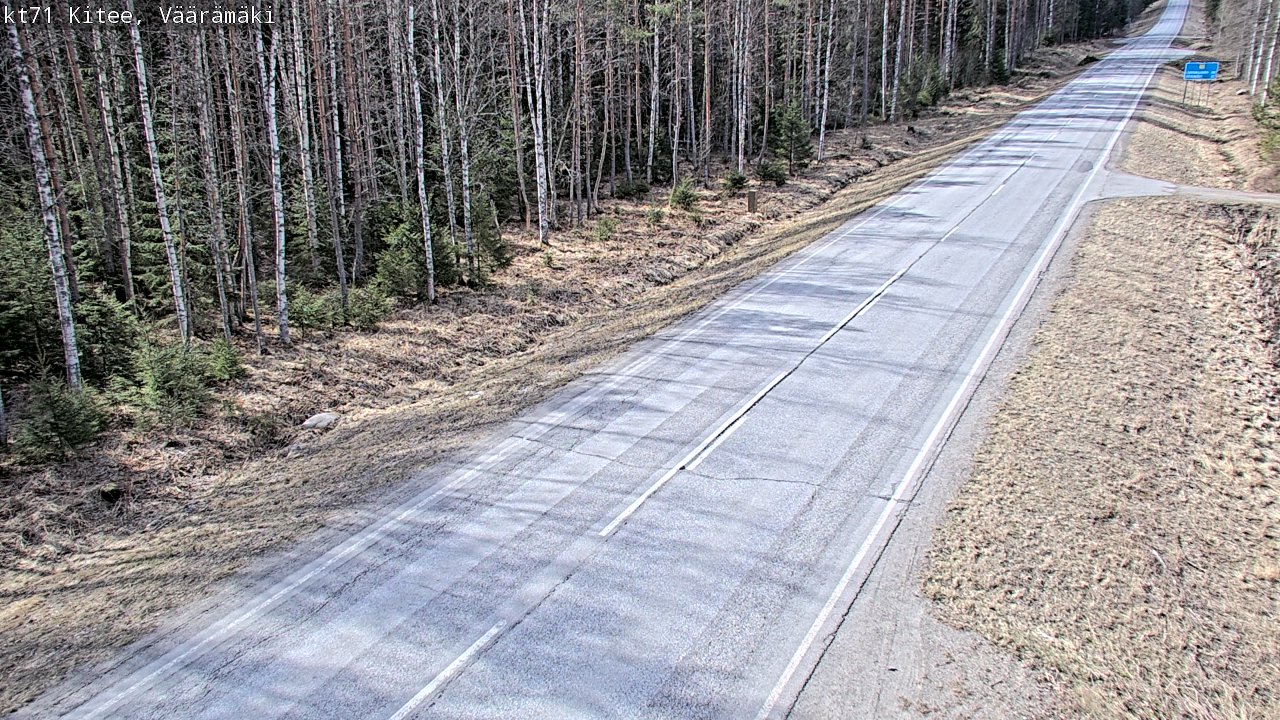 Kelikamerat Kuva Tie 71 Kitee, Väärämäki, Kitee, Pohjois-Karjala