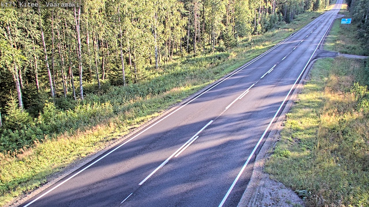 Kelikamerat Kuva Tie 71 Kitee, Väärämäki, Kitee, Pohjois-Karjala