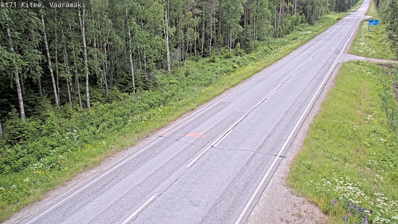 Kelikamerat Kuva Tie 71 Kitee, Väärämäki, Kitee, Pohjois-Karjala