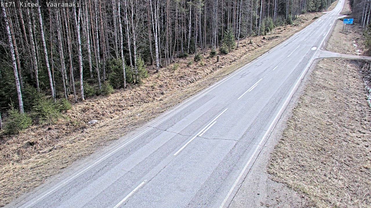 Kelikamerat Kuva Tie 71 Kitee, Väärämäki, Kitee, Pohjois-Karjala