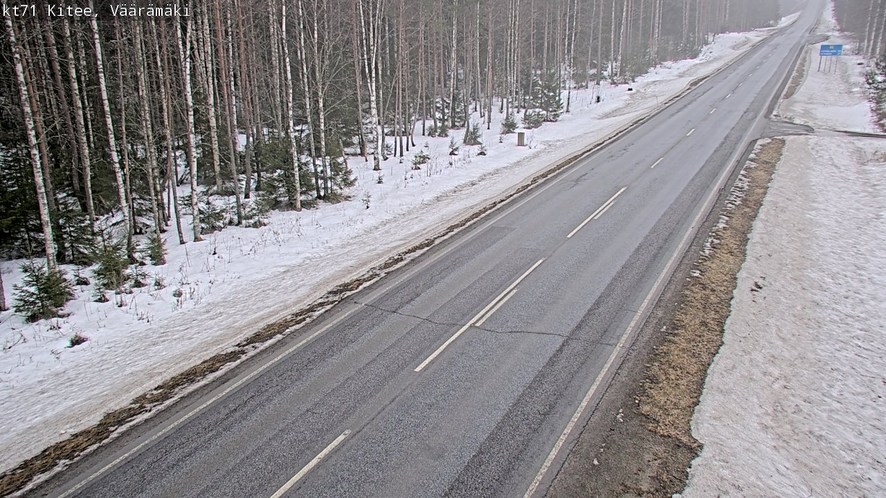 Weather Camera Image Road 71 Väärämäki, Kitee, Pohjois-Karjala